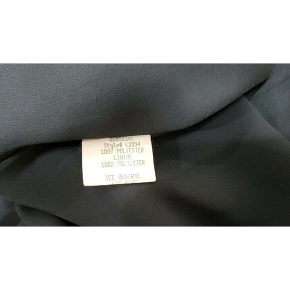 LAUNDRY BY SHELLI SEGAL  WOMEN'S BLACK  LONG COCKTAIL  DRESS SIZE 10 # 354B - Picture 11 of 12